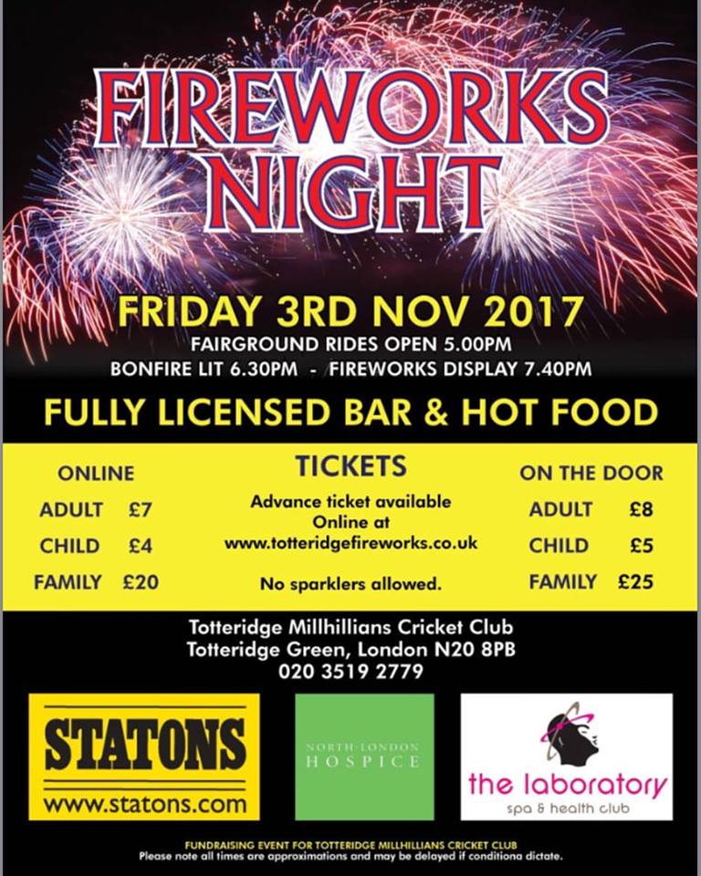 Totteridge fireworks // High Living Barnet